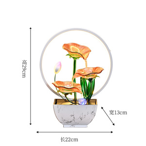 Fontaine d'eau moderne en verre, design circulaire avec rétroéclairage, pour décorations de table de salon de thé, petite fontaine électrique - Product Image 4