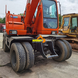Neumático de caucho Develon de 15.1 toneladas para excavadora de ruedas Doosan DX150W/DX150W-9/DH150W-7 usada, modelo 2020, origen Corea, cucharón de 0.6m, 86KW - Product Image 5