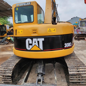 Excavatrice sur chenilles hydraulique Caterpillar CAT 308 d'occasion 8 tonnes avec pince, prix compétitif, importée du Japon - Product Image 3