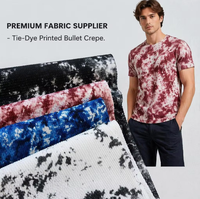 Tissu tricoté imprimé à balles, 100% polyester, de bonne qualité, multicolores, dernière collection 2026, pour vêtements de mode