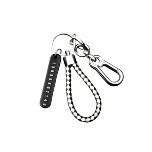 Promotion anti-perte téléphone plaque d'immatriculation <span class=keywords><strong>porte</strong></span>-clés bricolage véhicule carte tressé <span class=keywords><strong>porte</strong></span>-clés PU <span class=keywords><strong>cuir</strong></span> téléphone plaque d'immatriculation <span class=keywords><strong>porte</strong></span>-clés - Product Image 3