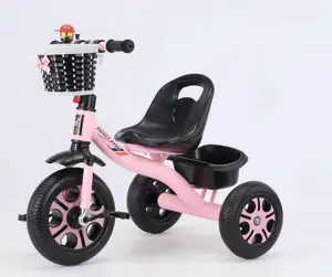 Triciclo de Metal para niños de 1 a 6 años, 2 triciclos, cochecito de bebé, coche, triciclo