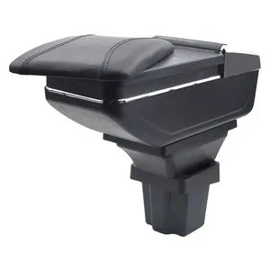 Vtear-Reposabrazos de cuero para Chevrolet <span class=keywords><strong>Onix</strong></span>, caja de almacenamiento central de cuero, hilo rojo, decoración interior de coche, ABS, pieza de accesorios para reposabrazos - Product Image 6