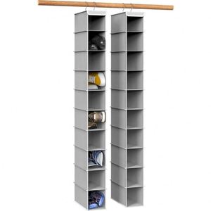Organisateur de chaussures suspendu multicouche, sac de rangement pliable pour armoire et placard, support pour chaussures et baskets - Product Image 1