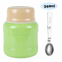 Boîte à lunch isotherme double couche en acier inoxydable de 18 oz, style américain, best-seller, moderne, minimaliste et résistante aux chutes