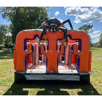 Parcours d'obstacles gonflable commercial pour Halloween, course d'obstacles gonflable, location extérieure pour jardin