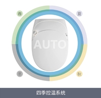 Toilette intelligente au design de forme ovale fixé au mur de luxe 2025 avec lavage féminin et chasse d'eau automatique pour la conception de salle de bain innovante moderne