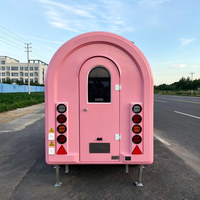 Petits chariots à hot-dogs, camions à café, chariots de nourriture de rue mobiles et remorques à pizza