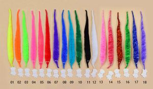 Mini UV2 abigarrado colas de dragón gusano señuelo de pesca con mosca materiales para atar moscas agua salada moscas grandes cola de dragón - Product Image 3