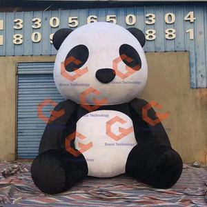Gigantische Decoratie Opblaasbare <span class=keywords><strong>Panda</strong></span>, Opblaasbare <span class=keywords><strong>Panda</strong></span> Cartoon Mascotte Ballon Voor Buitenreclame Voor Evenementen - Product Image 1