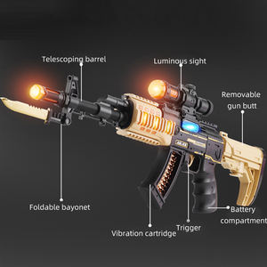 子供のためのJinmingミリタリーおもちゃ機関銃陸軍電気銃 - Product Image 2