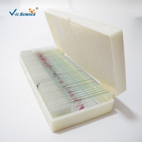 Glass Microbial Fungus Observation Microscope Teaching Specimen Slides Set