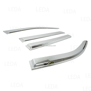 Visera Cromada para Ventanilla y Deflector de Lluvia, Pieza Exterior para <span class=keywords><strong>Mitsubishi</strong></span> <span class=keywords><strong>L200</strong></span> 2016 2017 2018 <span class=keywords><strong>2019</strong></span> 2020 2021 2022 2023 - Product Image 4
