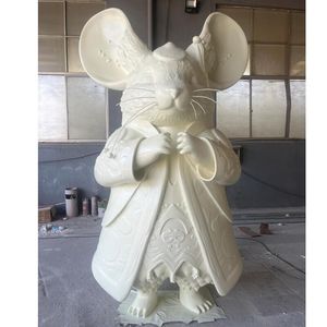 Figurine en résine de fibre de verre personnalisable, résistante aux intempéries, sculpture en FRP pour la décoration intérieure et extérieure - Product Image 4
