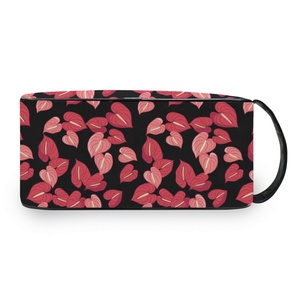 Hawaii Anthurium Design Reusable Toiletries Kit <b>Makeup</b> Bag Custom Logo Travel Pouch <b>Makeup</b> Organizer Toiletry Bags for Women - Product Image 2