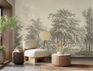 La peinture <span class=keywords><strong>panoramique</strong></span> de jardin rétro est utilisée pour le salon canapé décoration intérieure <span class=keywords><strong>papier</strong></span> peint Mural - Product Image 3