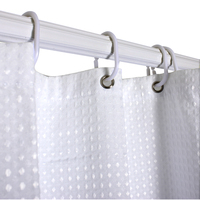 120GSM gaufre rideau imperméable rideau de douche salle de bain rideau 72x72inch