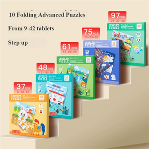 หนังสือปริศนาแม่เหล็กสัตว์แบบมอนเตสซอรี่ ดีไซน์ใหม่ 3 มิติ กระดานเสริมพัฒนาการ ชุดเกมการเรียนรู้สำหรับเด็กเล็ก ฉบับที่ 1 สำหรับเด็กอายุ 14 ปีขึ้นไป ทำจากกระดาษ - Product Image 3