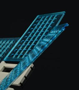 ชั้นวางหลอดทดลองพลาสติกแบบถอดได้พับเก็บได้สำหรับการวิจัยในห้องปฏิบัติการสามารถปรับแต่งได้มีขนาด13มม. 16มม. 18มม. - Product Image 4