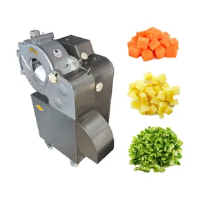 Commercial 1000kgh Tomato Broccoli Potato Carrot Onion Cube Cutter Dicing Cutting Machine with Factory Price