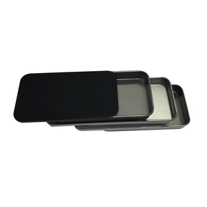 Boîtes en fer blanc écologiques et recyclables à couvercle coulissant, personnalisables, rectangulaires, de qualité alimentaire pour gâteaux, snacks et chocolats - Product Image 3