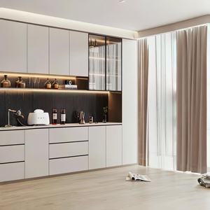 Gabinete lateral de comedor contra la pared, moderno, simple, para sala de estar, gabinete de té personalizado, gabinete de vino personalizado - Product Image 2