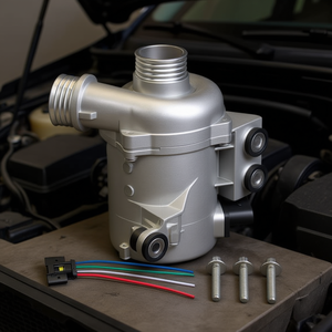 Bomba de agua con motor eléctrico para Bmw X3 2.5L 2494Cc 2008-2010 con perno 11517546994, bomba centrífuga de metal con 1 tubo de descarga - Product Image 2