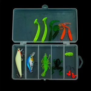 Kit de Señuelos Artificiales, Señuelos Blandos y Duros, Minnows, Vibs, Spinners, Accesorios de Pesca de Lubina, Juego Completo - Product Image 3