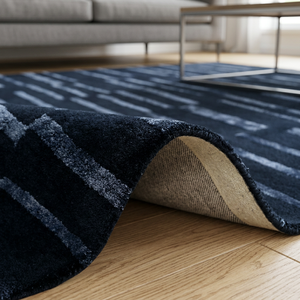 Ocean Art Collection Modern Geometric Kilim Plush Hand Tufted <b>Wool</b>/Silk Rectangle Rug High Quality Extra Thick Non-Slip for - Product Image 6