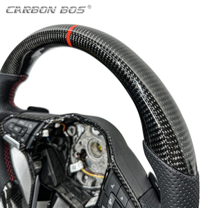 Nhà Máy bán hàng trực tiếp Chất lượng cao đen sợi carbon xe tay lái chấp nhận bất kỳ tùy biến cho Volkswagen MK5 MK6 MK7 MK8 - Product Image 3