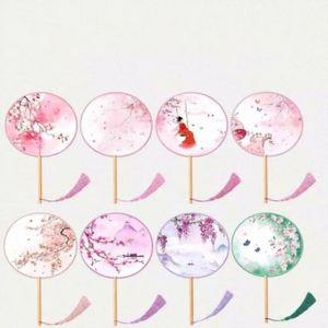 Éventail en bambou de style chinois ancien avec technique de peinture à la main, écologique, style musical - Product Image 1