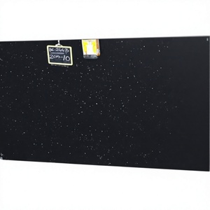 Dalles de granit Galaxy noir moderne à finition antique, polies, avec des étincelles dorées, pour comptoirs de cuisine, hôtels et villas haut de gamme - Product Image 1