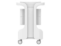 Chariot mobile en plastique moulé par injection ABS sur mesure, pour dispositifs médicaux et esthétiques, fabrication directe usine, moule privé, pour salons et cliniques