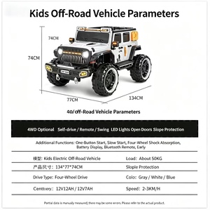 <span class=keywords><strong>Jeep</strong></span> Elettrica per Bambini a 4 Ruote con Funzione Swing e Musica Bluetooth, Veicolo <span class=keywords><strong>Giocattolo</strong></span> Ricaricabile per Bambini e Bambine - Product Image 3