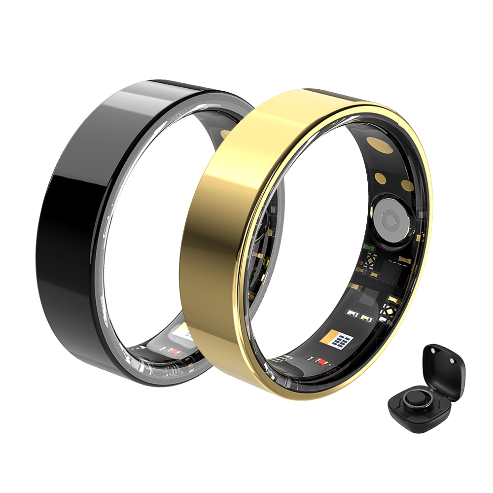 TK5 Smart Health Ring Heart Rate Blood Pressure IP68 Waterproof Men Fitness Tracker Sports Smart Rings with Charging Case