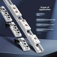 Rail de guidage linéaire biaxial SGR en aluminium, glissière linéaire à double axe avec bloc de verrouillage pour la pose de carreaux et l'automatisation industrielle
