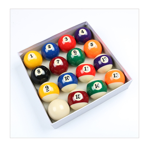 Ensemble de 16 balles de <span class=keywords><strong>billard</strong></span> en résine américaine, 2 1/4 "et 2 1/16", jeu de boules de <span class=keywords><strong>billard</strong></span> économiques en résine pour club - Product Image 1