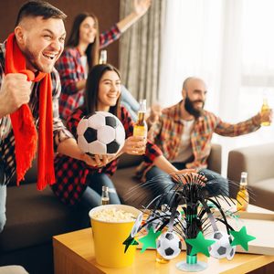 6 pièces <span class=keywords><strong>de</strong></span> décorations <span class=keywords><strong>de</strong></span> fête sur le thème du football, centres <span class=keywords><strong>de</strong></span> <span class=keywords><strong>table</strong></span> en forme <span class=keywords><strong>de</strong></span> ballon <span class=keywords><strong>de</strong></span> football avec base en feuille, décorations <span class=keywords><strong>de</strong></span> <span class=keywords><strong>table</strong></span>, journée <span class=keywords><strong>de</strong></span> match, amateurs <span class=keywords><strong>de</strong></span> sport - Product Image 5