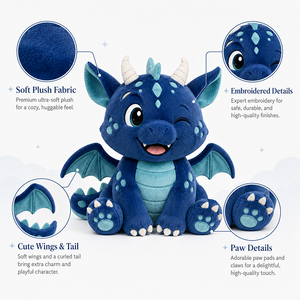 Fabricante <span class=keywords><strong>de</strong></span> Peluches Personalizados, Peluches <span class=keywords><strong>de</strong></span> Dinosaurios, Peluches para Niños Pequeños, Diseño <span class=keywords><strong>de</strong></span> Animales <span class=keywords><strong>de</strong></span> Dibujos Animados, Peluches Duraderos - Product Image 3