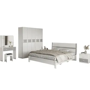 Vente chaude meubles de chambre design moderne ensemble de lit meubles ensemble de chambre
