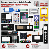 Teclado de Membrana OEM Personalizado con Superposición Gráfica, Panel de Control, Botones para Equipos de Control Industrial