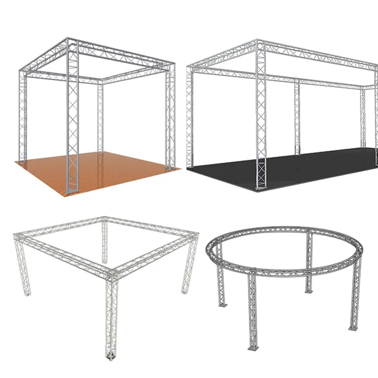 10x10/10x20/20x20 ft Booth Truss Set Aluminium Exposition Truss Kit Design Trade Show Booth Truss Display