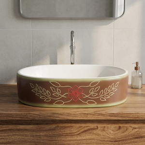 Lavabo de salle de bain de luxe carré avec finition dorée, design moderne pour villa et hôtel - Product Image 2