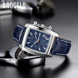 <span class=keywords><strong>Baogela</strong></span> 22607 dropship OEM ผู้ชายนาฬิกา Nice สายหนังแท้กันน้ําโครโนมิเตอร์ในสต็อกธุรกิจนาฬิกาข้อมือ - Product Image 6