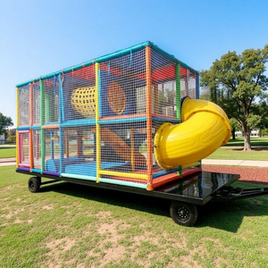 Remorque de terrain de jeu mobile intérieur de 6m et 8m avec châssis certifié DOT pour le marché américain – Solution de <span class=keywords><strong>location</strong></span> pour fêtes d'enfants - Product Image 1