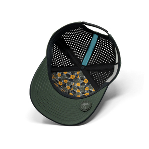Casquette de baseball imprimée camouflage bicolore du fabricant <span class=keywords><strong>ML</strong></span> avec trous découpés au laser et logo d'étiquette adhésive personnalisé - Product Image 6