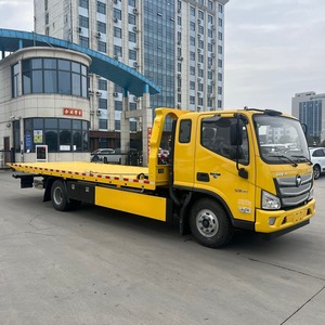 Nouveau camion de remorquage à plateau plat Foton Aumark 4x2 11 tonnes diesel manuel avec treuil 6T, véhicule de sauvetage routier robuste pour le dépannage de véhicules - Product Image 2