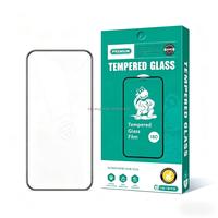 Protection d'écran en verre trempé 18D avec bord antichoc Airbag pour Samsung A17 A20 A20S A21 A21S A21 USA A22 4G