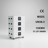 Système de stockage d'énergie solaire tout-en-un 15 kWh avec garantie 10 ans, onduleur à onde sinusoïdale pure 5 kW, MPPT 120-450 Vcc, IP65, CAN, Wi-Fi, moniteur