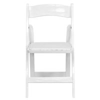 Chaises modernes blanches pliables en plastique pour jardin mariage salon appartement villa parc salle de gym-vente en gros portable résine pliante